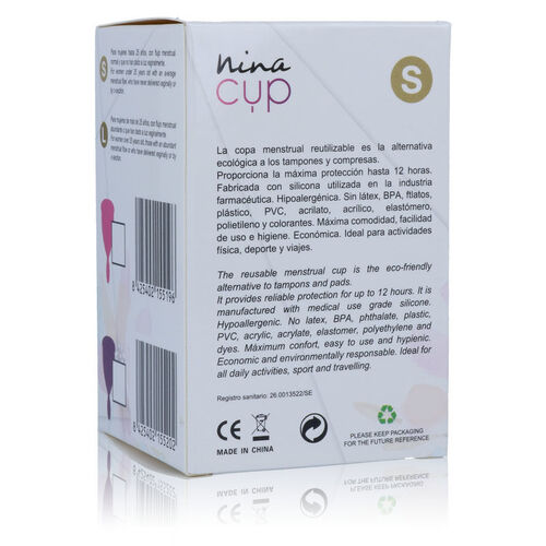 NINA KIKÍ - COPA MENSTRUAL TALLA S ROSA
