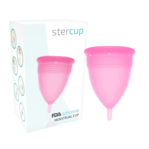 STERCUP - COPA MENSTRUAL FDA SILICONA TALLA L ROSA