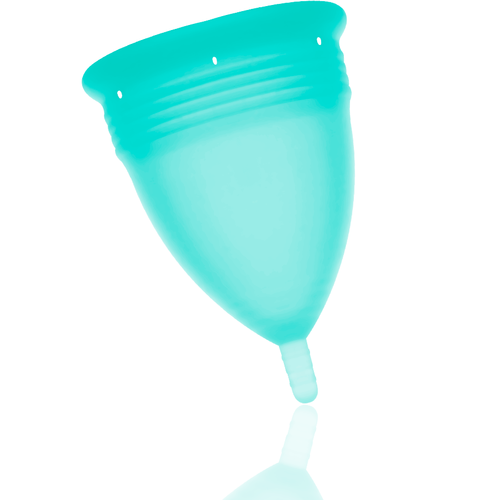 STERCUP - COPA MENSTRUAL FDA SILICONA TALLA L AQUAMARINA