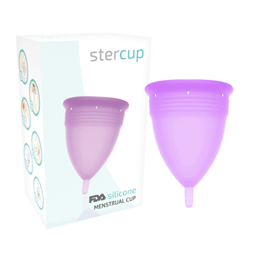 STERCUP - COPA MENSTRUAL FDA SILICONA TALLA L LILA