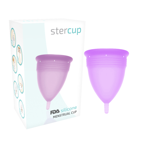 STERCUP - COPA MENSTRUAL FDA SILICONA TALLA S LILA