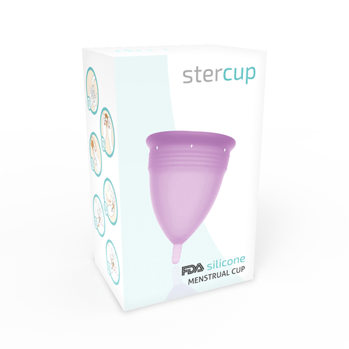 STERCUP - COPA MENSTRUAL FDA SILICONA TALLA S LILA