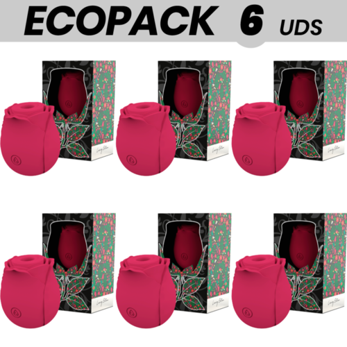 ECOPACK 6 UDS - MIA ROSE ONDAS ESTIMULADORAS CLÍTORIS POR ONDAS EDICIÓN LIMITADA - ROJO