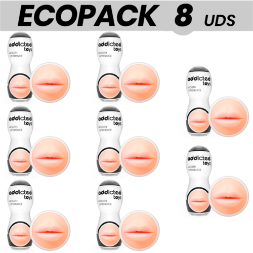 ECOPACK 8 UDS - ADDICTED TOYS MASTURBADOR BOCA 2.0